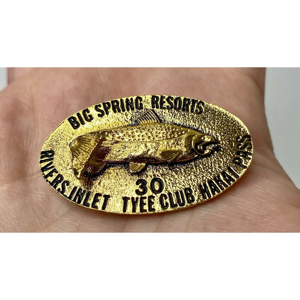 Big Springs Resorts Rivers Inlet Tyee Club Hakai Pass Fishing Award Pinโ #5
